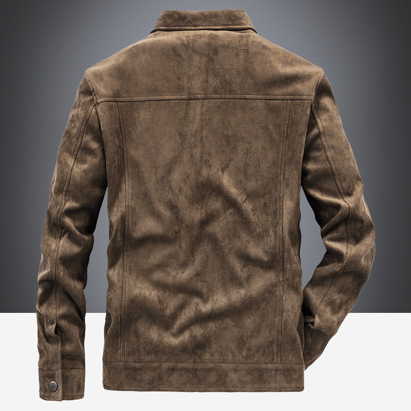 Herren Wildlederjacke im modernen Freizeitstil Echoarchiv