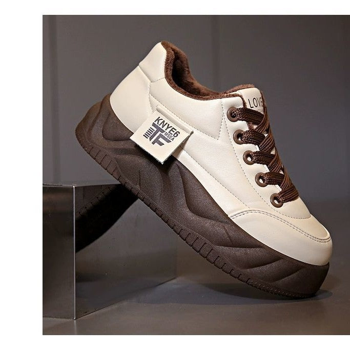 Damen Fleecegefütterte Chunky Sneakers mit rutschfester Sohle und modischem Design Echo Archiv