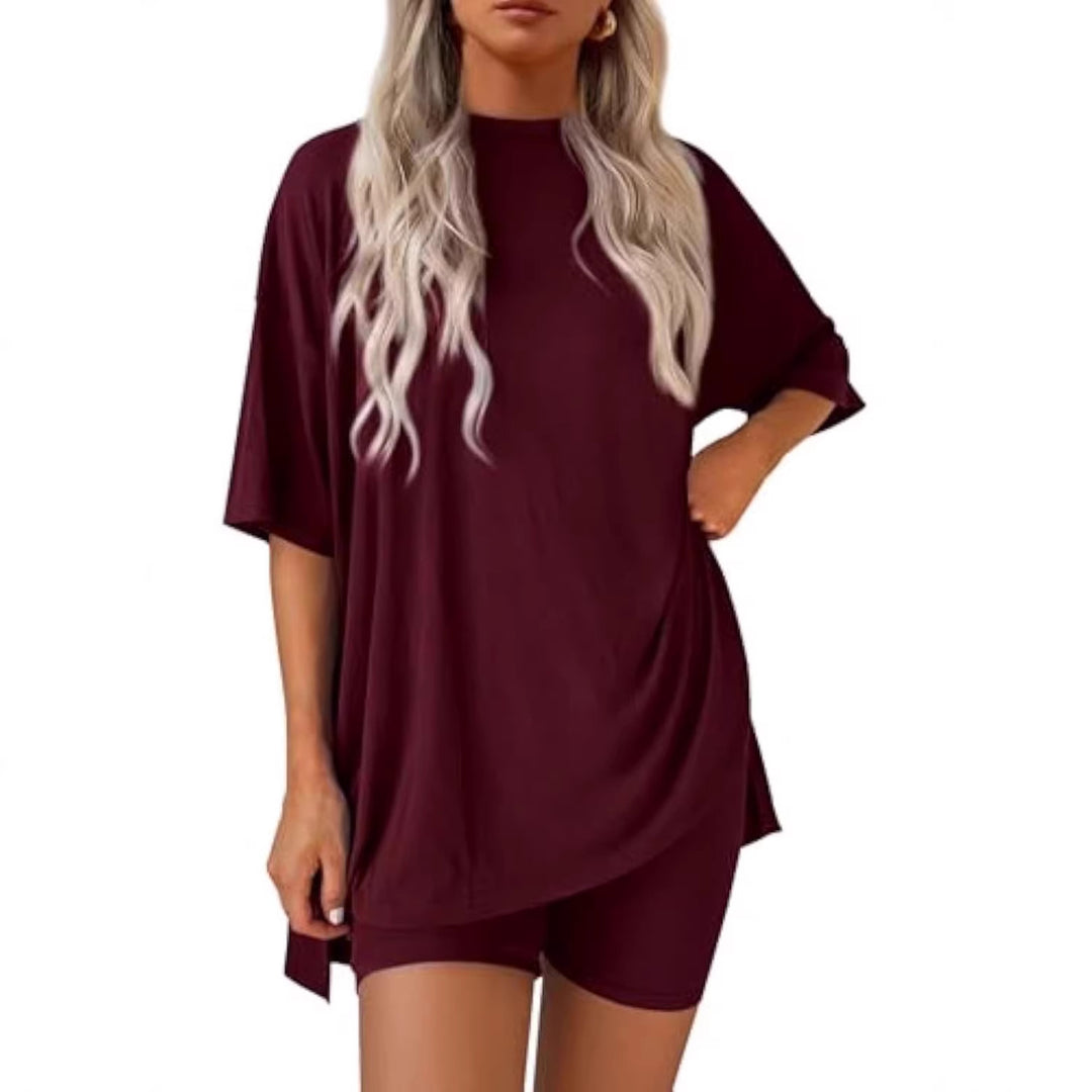 Damen lässiges Sport-T-Shirt mit Shorts im Set Echo Archiv