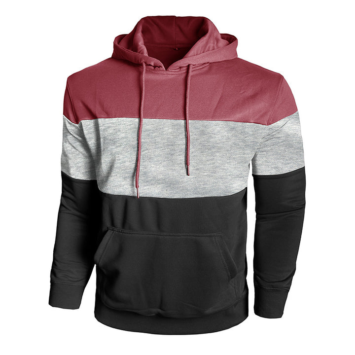 Herren Kapuzenpullover mit modischem Farbblockdesign Echoarchiv