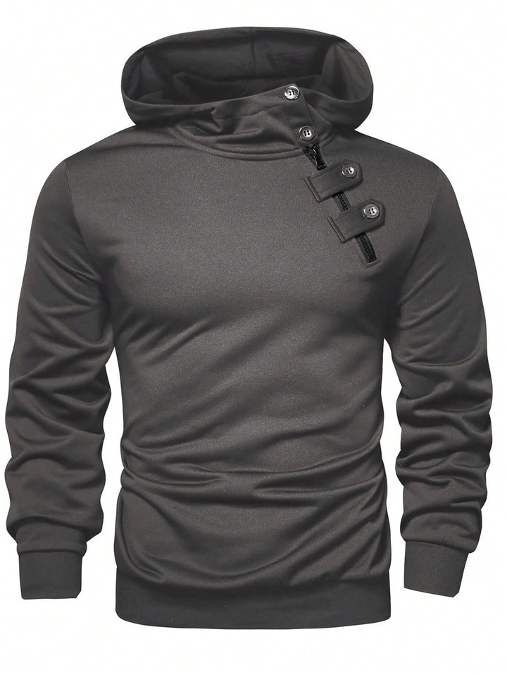 Herren Hoodie mit innovativem Kragen und praktischer Taschenlösung Echoarchiv
