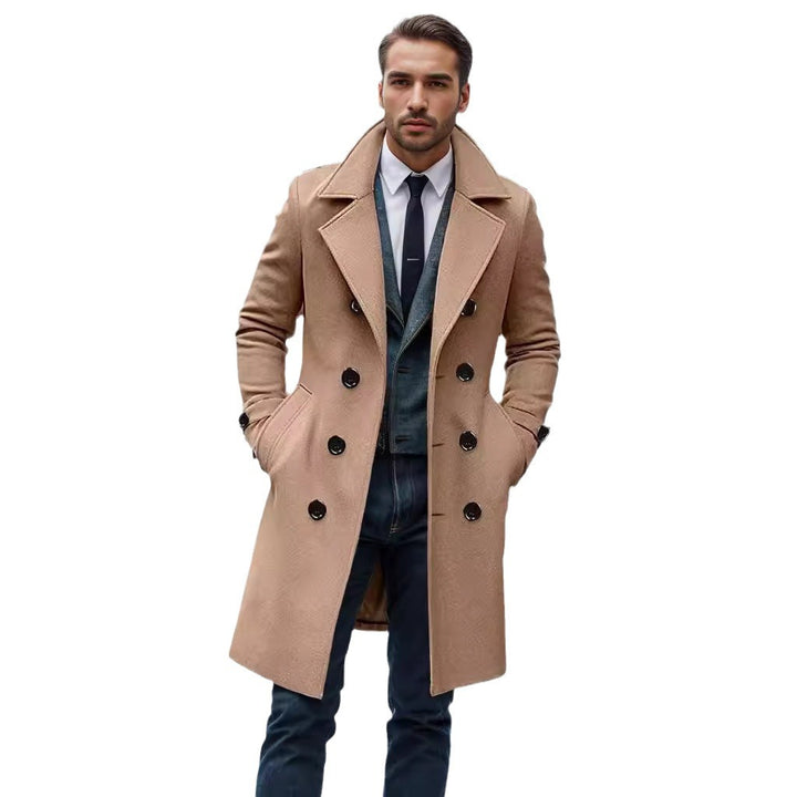 Herren eleganter Wool Trenchcoat Echoarchiv
