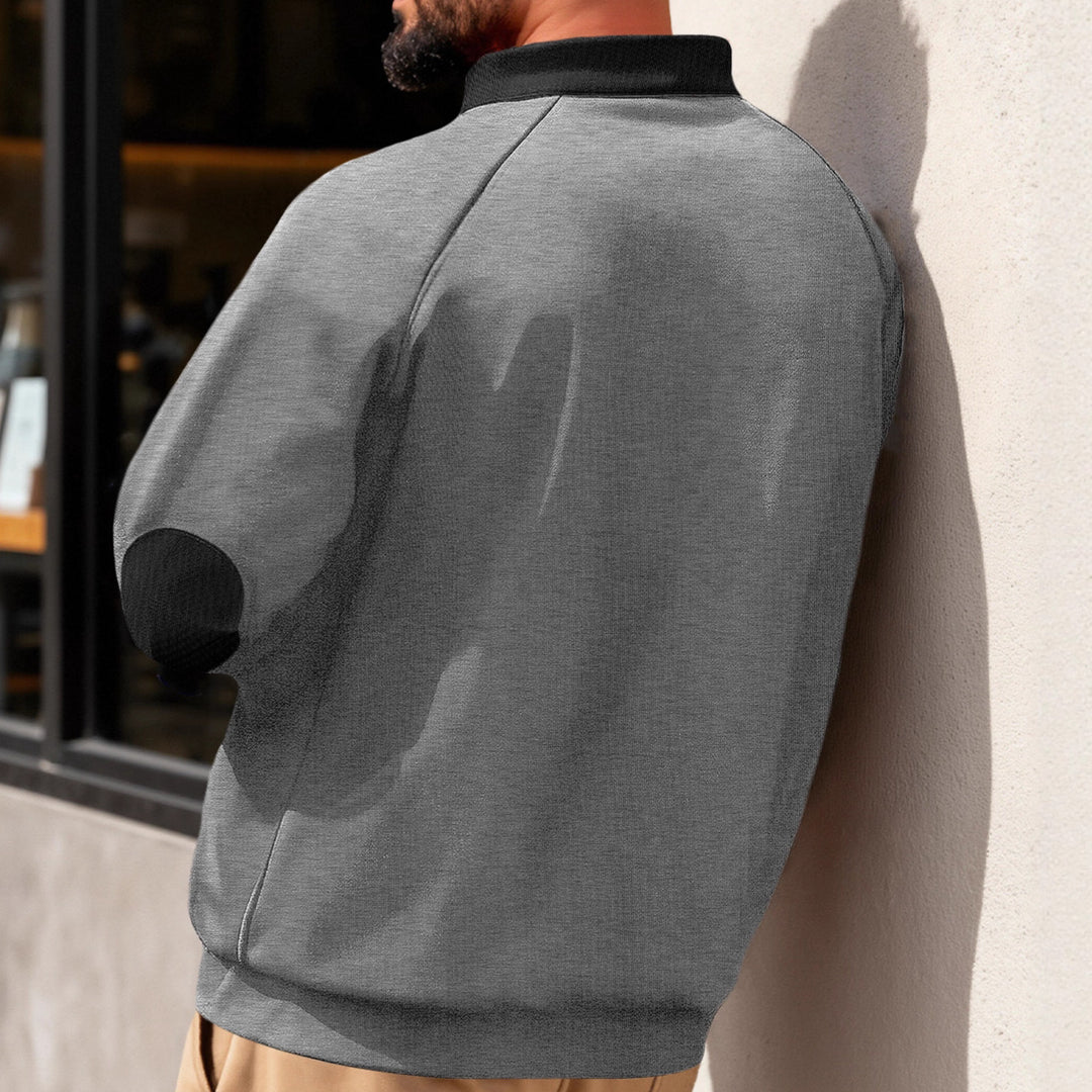 Herren Fleece-Kapuzenpullover mit innovativem Reißverschluss und Kontrastdetails Echoarchiv