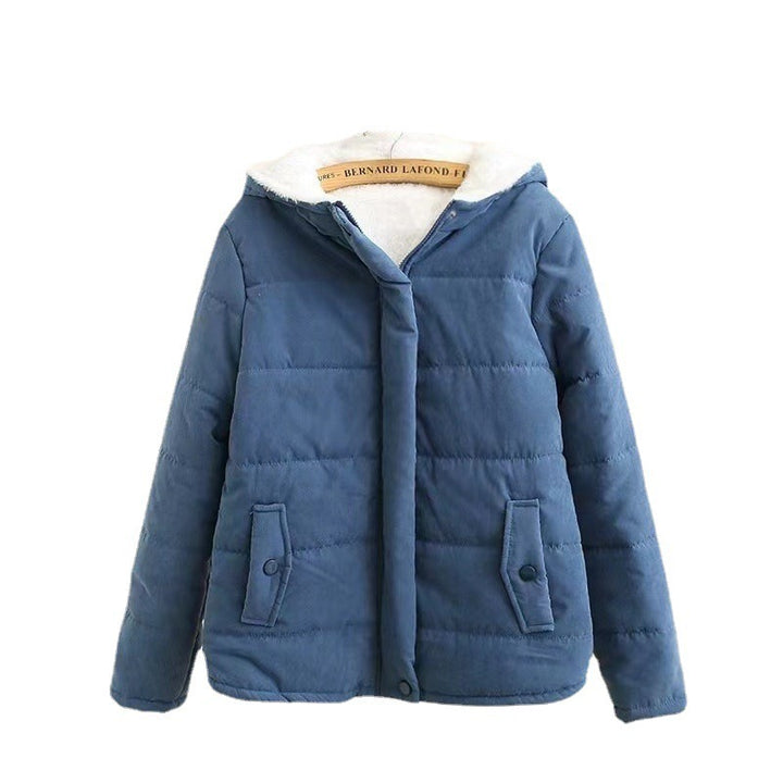 Damen nan gesteppte Kapuzenjacke mit Teddyfutter, verdeckter Druckknopfleiste und aufgesetzten Taschen Echo Archiv