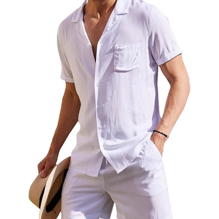 Herren Kurzarm-Hemd und Shorts Set Echoarchiv