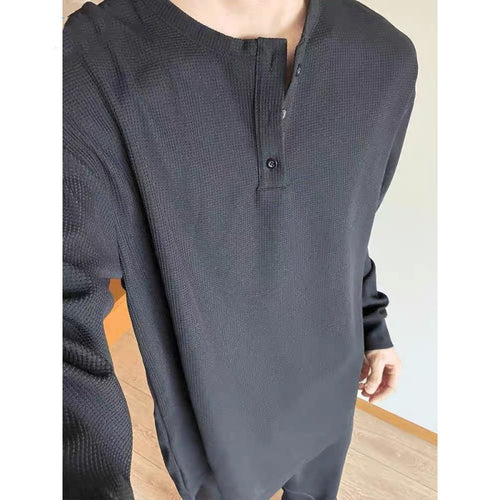 Herren Langarmshirt mit strukturiertem Gewebe Echoarchiv