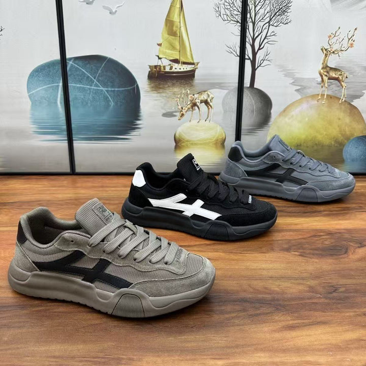Herren Urbaner Casual-Sneaker aus Wildleder- und Mesh-Mix mit ergonomischer dämpfender Sohle Echoarhiv