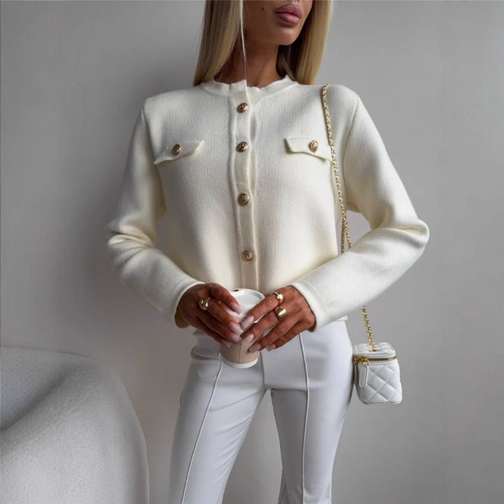Damen Modische Kurze Strickjacke Echo Archiv
