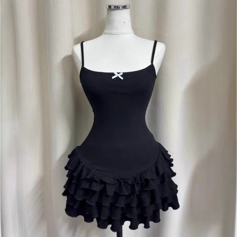 Damen Figurbetontes Rüschens Kleid Echo Archiv