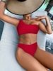 Damen Asymmetrischer Bikini mit Rippstruktur Echo Archiv