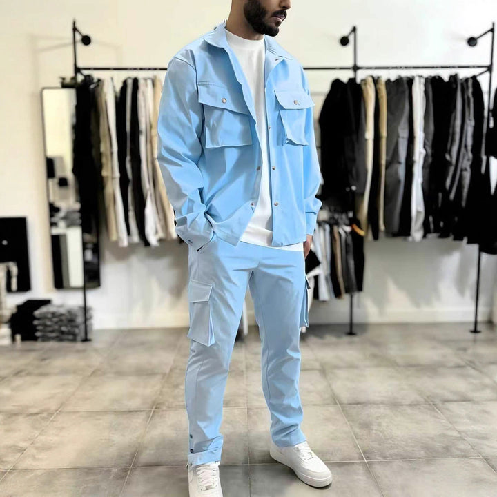 Herren funktionale Freizeitjacke mit Cargo-Hose Set Echoarchiv