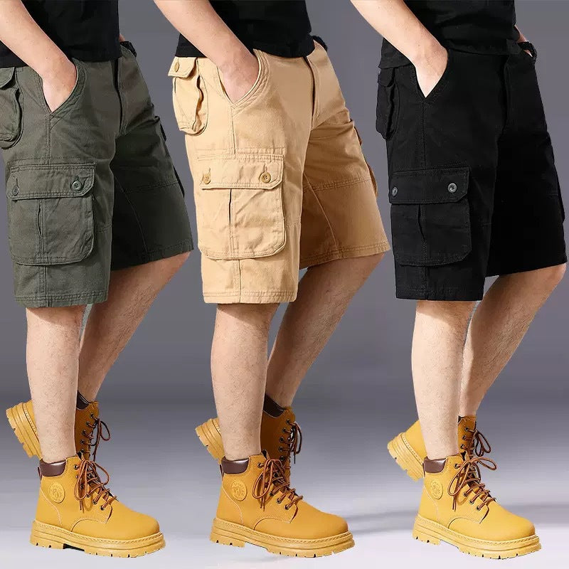 Herren Cargo-Shorts mit einer Vielzahl von praktischen Taschen und verstellbarem Bund Echoarchiv