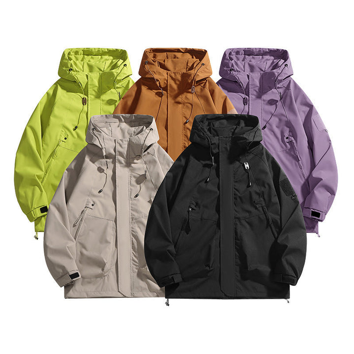 Damen Outdoor-Jacke mit verstellbarer Kapuze und atmungsaktiven Einsätzen Echoarchiv