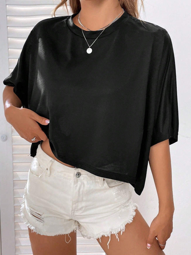 Damen Crop-Top mit weitem Schnitt Echo Archiv