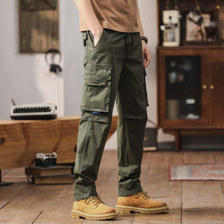 Herren Cargo-Hose mit multifunktionalen Taschen und elastischem Bund Echoarchiv 1758210621