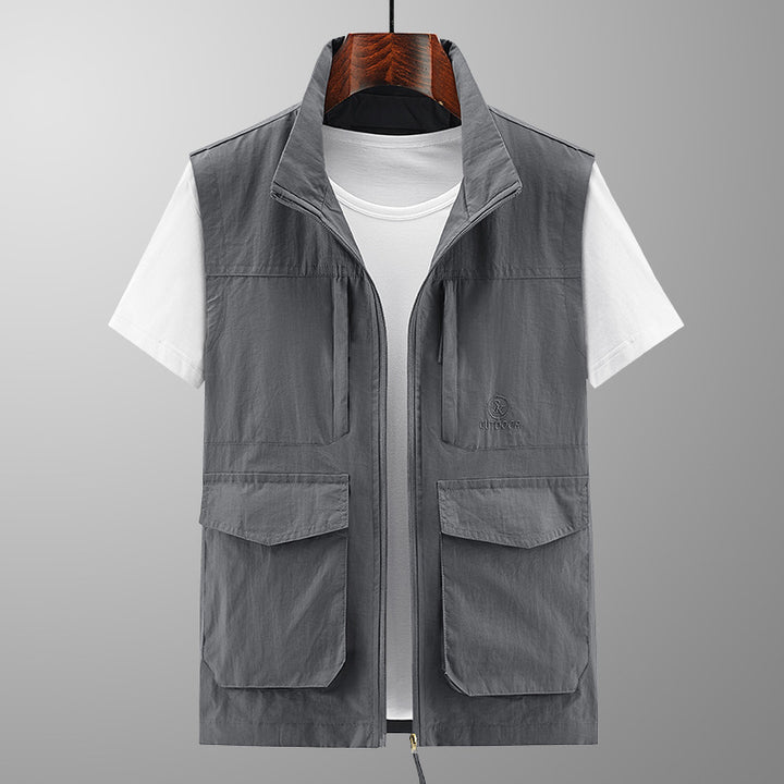 Herren Multifunktionale Outdoor-Weste mit praktischen Taschen Echo Archiv