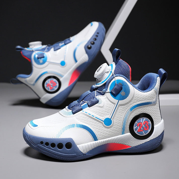 Unisex Futuristische City-Sneaker mit Drehmechanik-Verschluss, gepolsterter Fersenstütze und gedämpfter Wabensohle Echoarchiv
