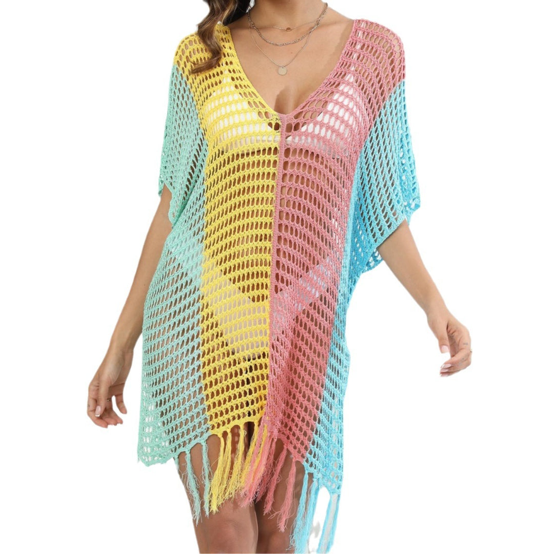 Damen luftig-transparenter Strandponcho Echo Archiv