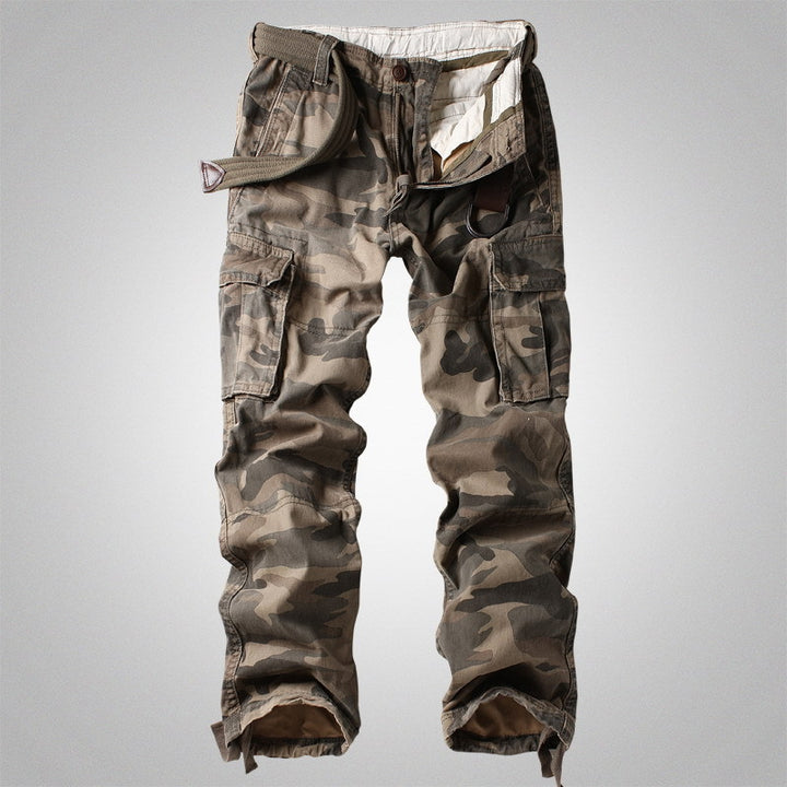 Herren Cargohose mit multifunktionalen Taschen und modernem Camouflagemuster Echoarchiv