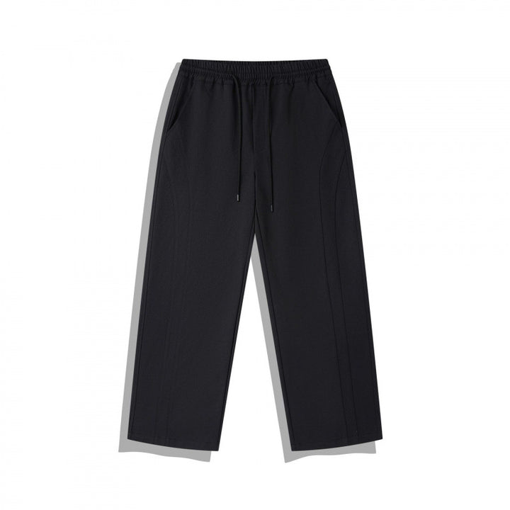 Unisex Weite Relaxed-Hose mit elastischem Bund, Tunnelzug und dekorativer Nahtführung Echo Archiv