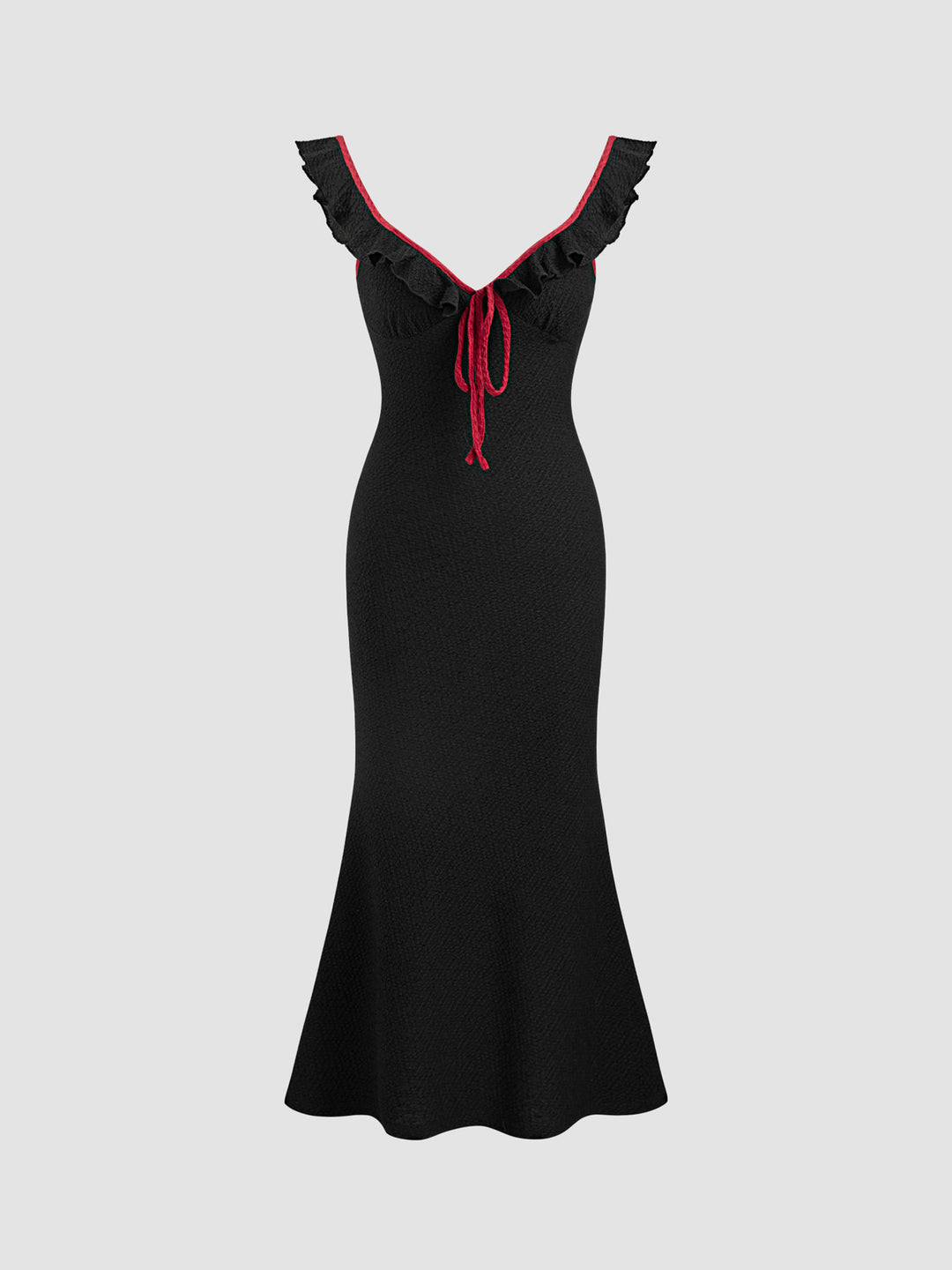 Damen Fließendes Maxikleid mit Rüschendetails Echo Archiv