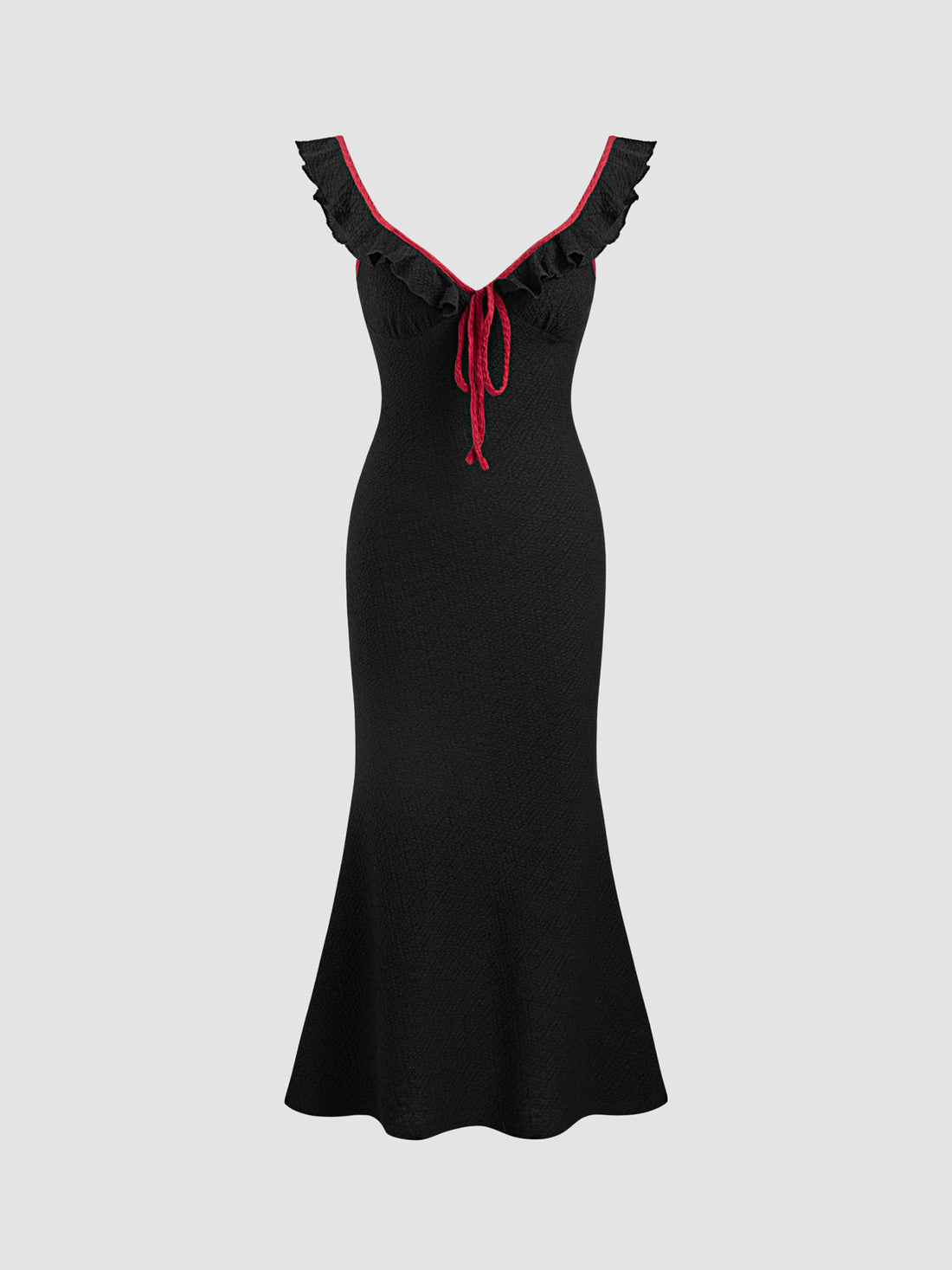 Damen Fließendes Maxikleid mit Rüschendetails – Valéora