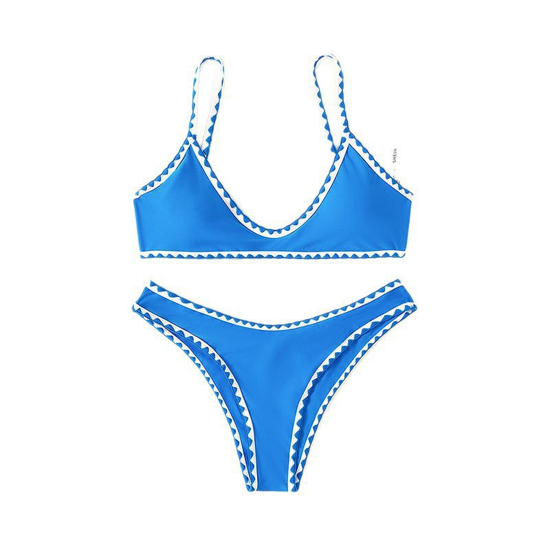 Damen Triangel-Bikini mit verspieltem Zickzack-Design Echo Archiv