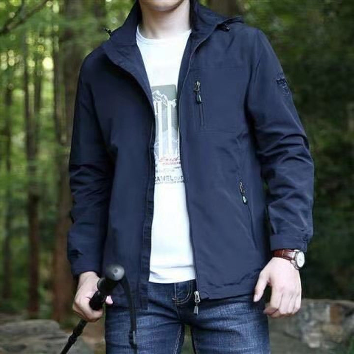 Herren Leichte Freizeitjacke mit hohem Kragen Echo Archiv