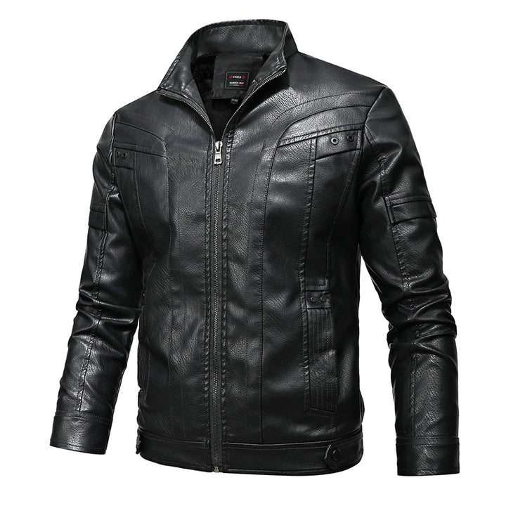 Herren Elegante Motorradlederjacke Echo Archiv