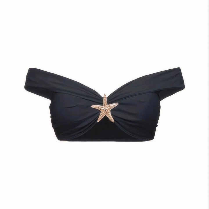 Damen Bikini-Set mit eleganter Wickelrock-Optik und modischem Stern-Applikation Echo Archiv