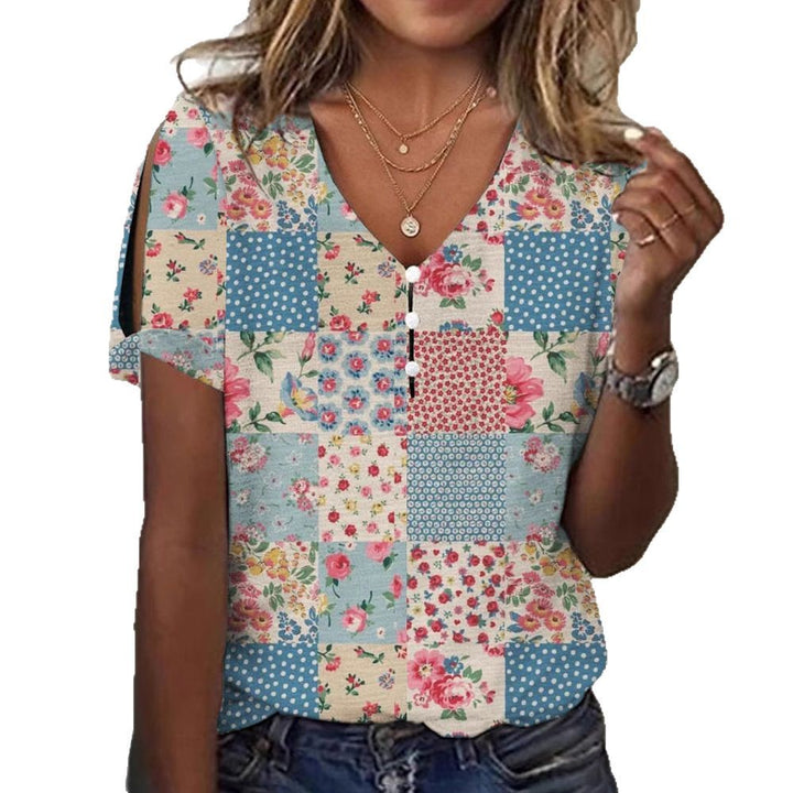Damen Glitzernde V-Pullover Bluse Echo Archiv