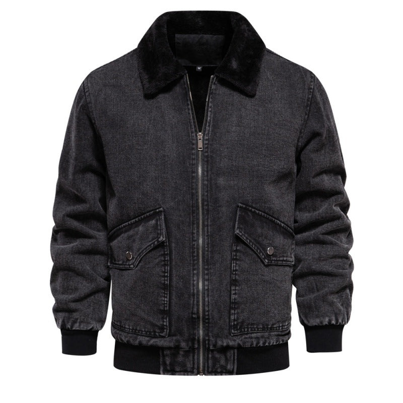 Herren Jeansjacke mit Fleecefutter und praktischen Taschen Echoarchiv
