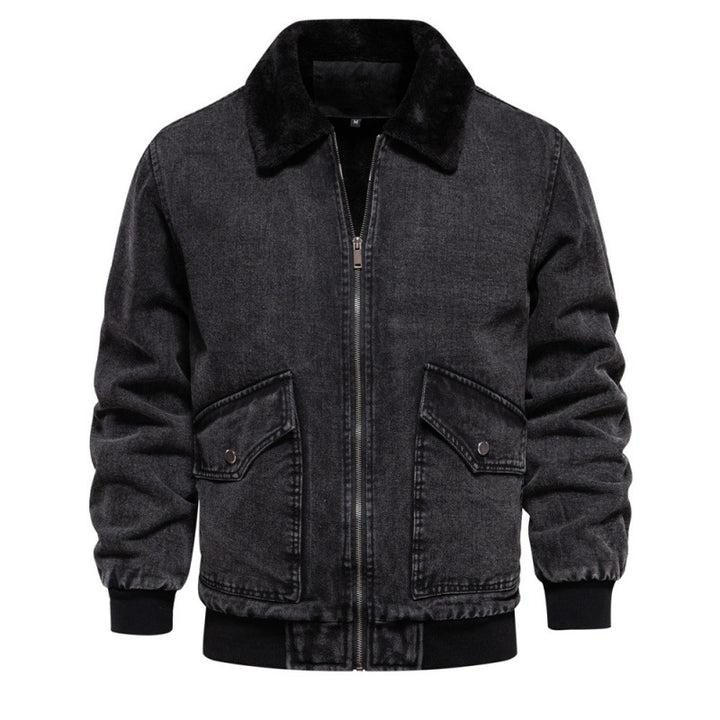 Herren Jeansjacke mit Fleecefutter und praktischen Taschen Echoarchiv