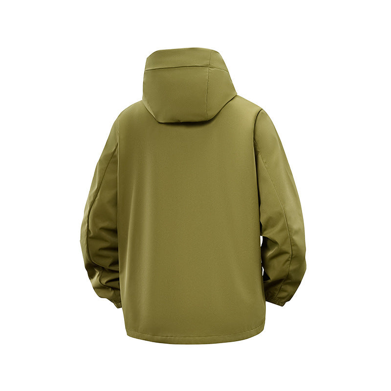 Herren Technische Softshell‑Hybridjacke mit Fleece‑Innenfutter und verstellbarer Kapuze Echo Archiv