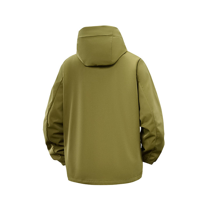 Herren Technische Softshell‑Hybridjacke mit Fleece‑Innenfutter und verstellbarer Kapuze Echo Archiv