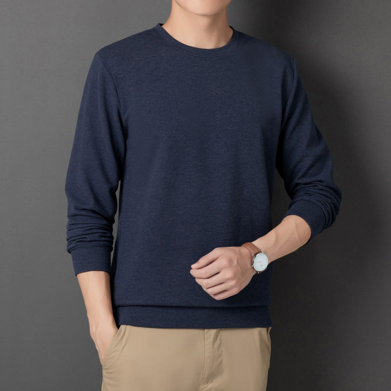 Herren Feines Rundhals-Sweatshirt aus Baumwollmix mit Regular-Fit und Rippbündchen Echo Archiv