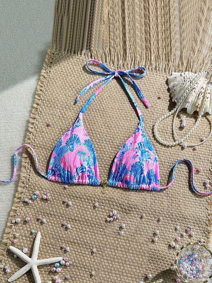 Damen Triangel-Bikinioberteil mit Rüschen Echo Archiv
