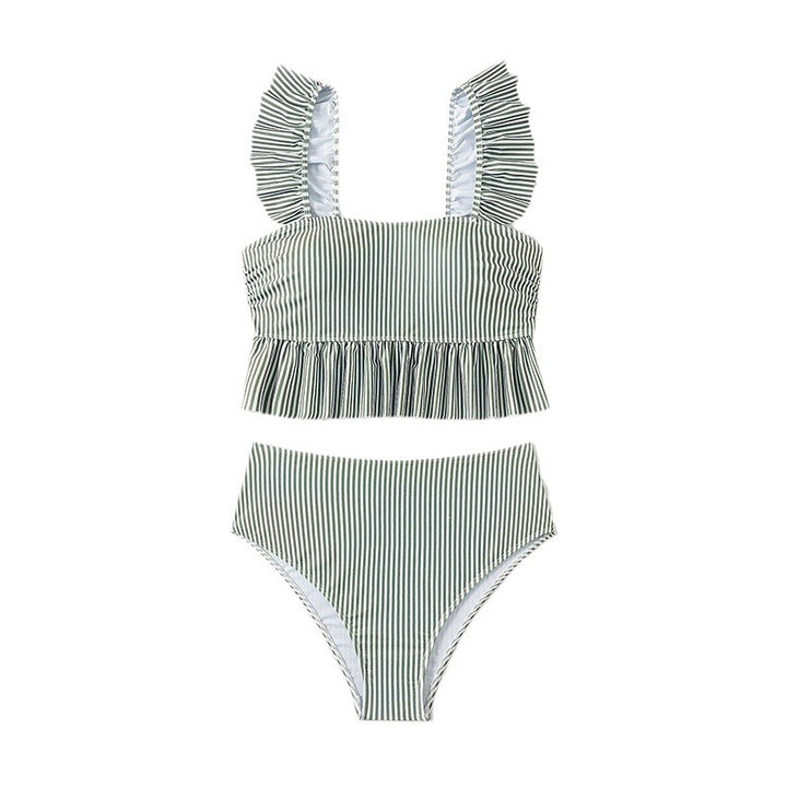 Damen Bikinis mit Rüschendetails und elastischem High-Waist-Schnitt Echo Archiv