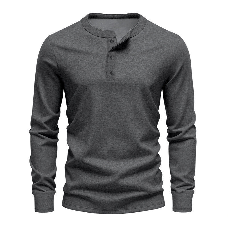 Herren Langarmshirt mit Knopfleiste Echoarchiv
