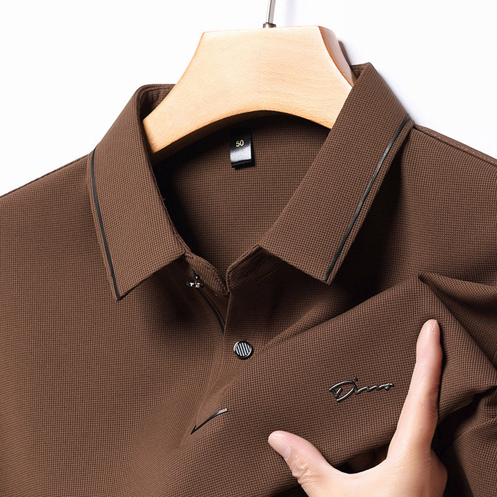 Herren Hochwertiges Langarm Poloshirt mit feuchtigkeitsregulierendem Stoff Echoarchiv