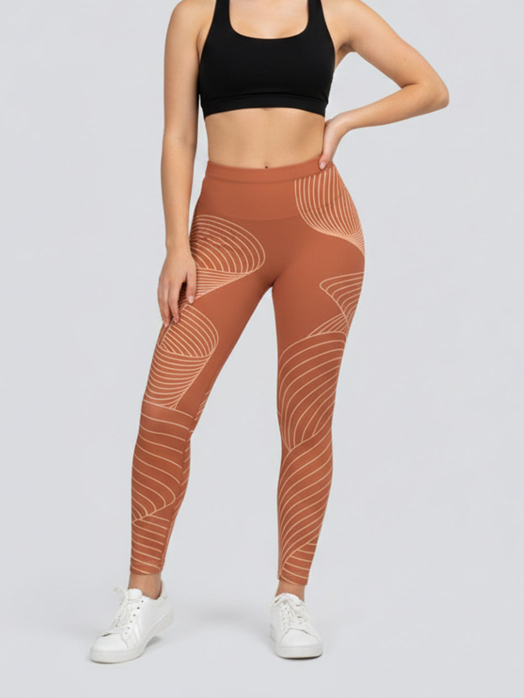 Damen Sportleggings mit stylischem Sternen-Design und hohem Bund Echo Archiv