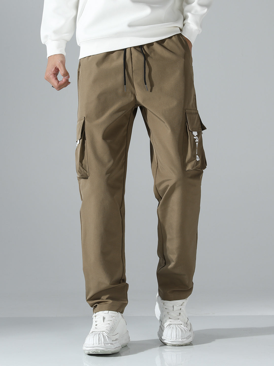 Herren Tapered Cargo-Jogginghose mit elastischem Tunnelzug, multifunktionalen Klapptaschen & ergonomischen Nähten Echo Archiv