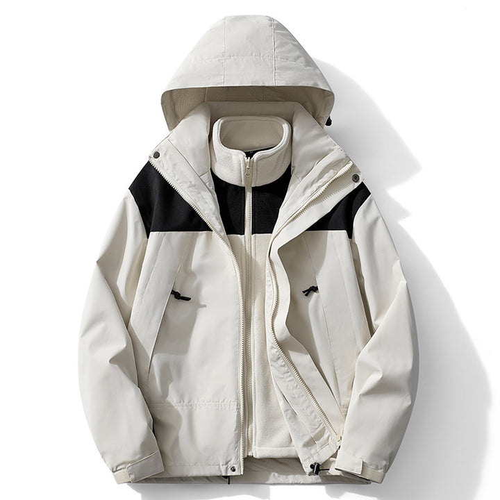 Herren Technische Windjacke mit abnehmbarer Kapuze Echo Archiv