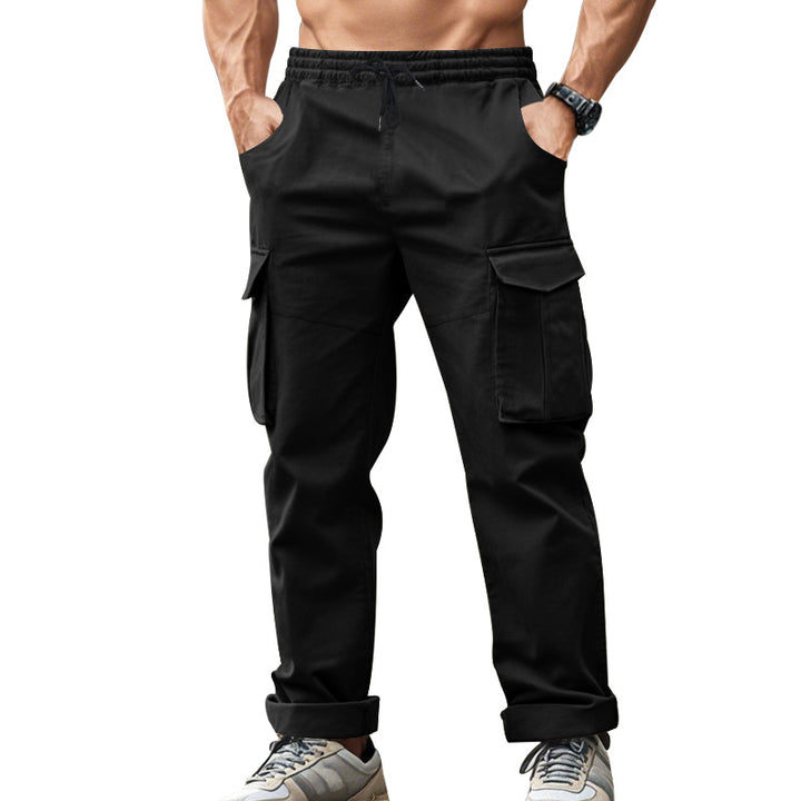 Herren Cargo-Hose mit mehreren Taschen und elastischem Bund Echoarchiv