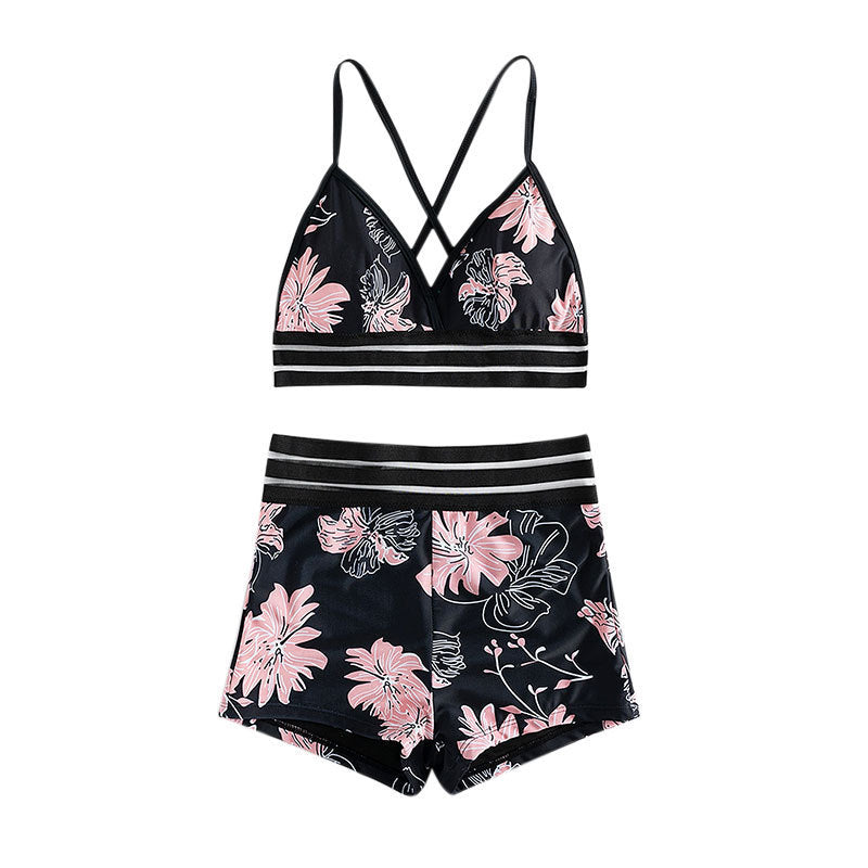 Damen Hochwertiger Bikini mit floralem Muster Echo Archiv
