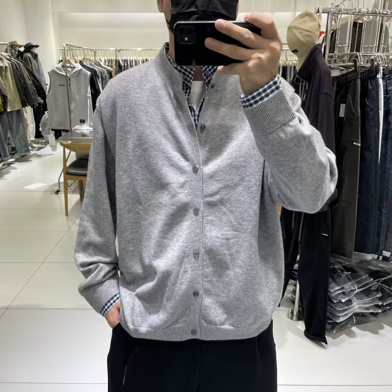 Herren Elegante Strickjacke mit Knopfleiste Echo Archiv