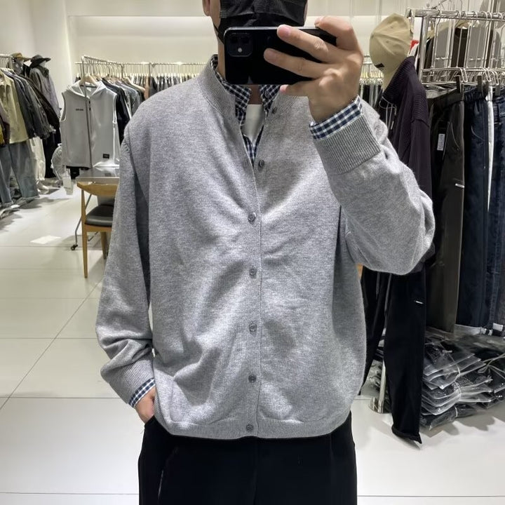Herren Elegante Strickjacke mit Knopfleiste Echo Archiv
