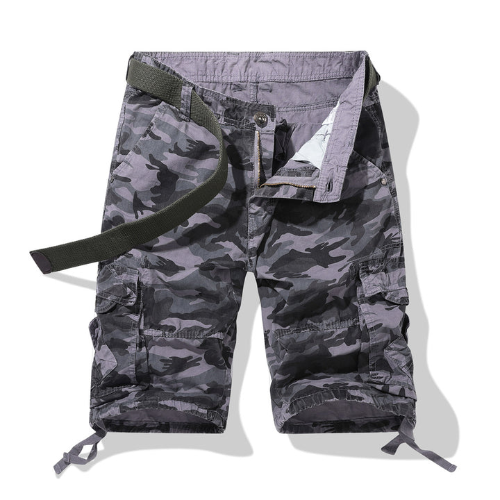 Herren Cargoshorts im Camouflage-Design mit verstellbarem Bund Echoarchiv