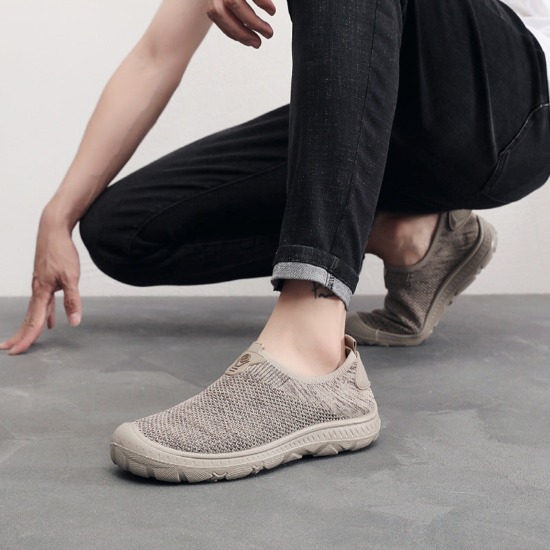 Damen atmungsaktive Slip-On Sneakers mit elastischem Einsatz Echo Archiv