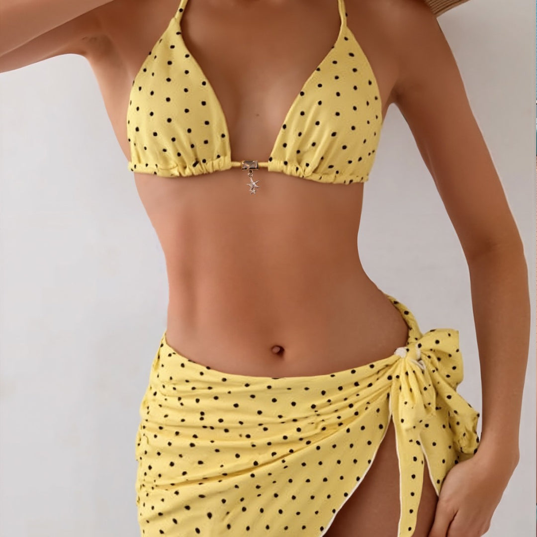 Damen Triangel-Bikini mit verstellbaren Trägern und elegantem Ringdetails Echo Archiv